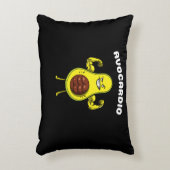 アヴォカーディオフィットネスアボカドおもしろいビーガントレーニングジョーク アクセントクッション (正面(垂直))