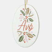 アヴォブライトホリークリスマスフォト セラミックオーナメント (左)