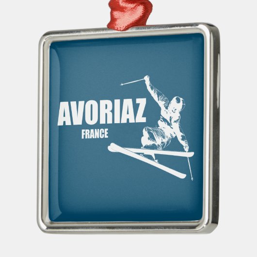 アヴォリアスフランススキーヤー メタルオーナメント (左)