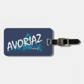 アヴォリアズ フランス 山々 ラゲッジタグ (正面横)