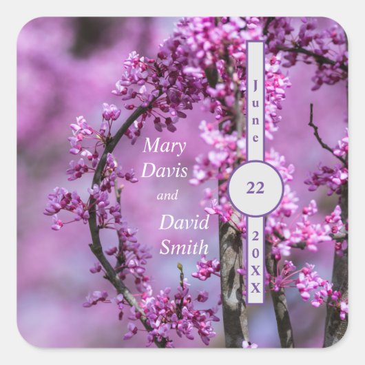 アヴォンデールレッドブド結婚アーツ スクエアシール (正面)