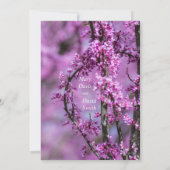 アヴォンデールレッドブド結婚アーツ 招待状 (裏面)