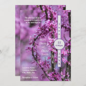 アヴォンデールレッドブド結婚アーツ 招待状 (正面/裏面)