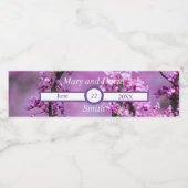 アヴォンデールレッドブド結婚アートのウォーターボトルラベル ペットボトルラベル (シングルラベル)