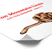 アヴォンマウンテンライオンズ – バスケットボールクラブポスター ポスター (角)