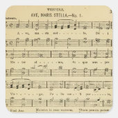 アヴマリステラカトリック伝統的賛美歌 スクエアシール (正面)