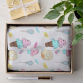 アヴリルフルーアのかわいいアイスクリームコーンカップケーキドーナツ 薄葉紙 (ギフト)