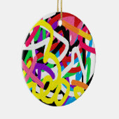 アヴリルフルーアカラフルズグラフィティドードルオーナメント セラミックオーナメント (右)