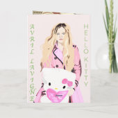 アヴリル・ラヴィーニュ誕生日カード。 カード (裏面)