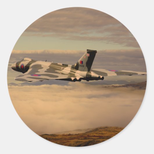 アヴロバルカン爆撃機XH558 ラウンドシール (正面)