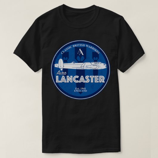 アヴロランカスター Tシャツ (デザイン正面)