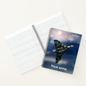 アヴロ・バルカン・デルタ・ウィング・ボマー、お名前 ノートブック (内部)