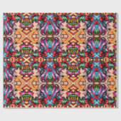 アーかわいらしトポップ・アートの漫画ガールと弓 ラッピングペーパー (フラット)