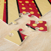 アーかわいらしトポップ・アートの漫画ガールカラフルアイアート ジグソーパズル (側面)