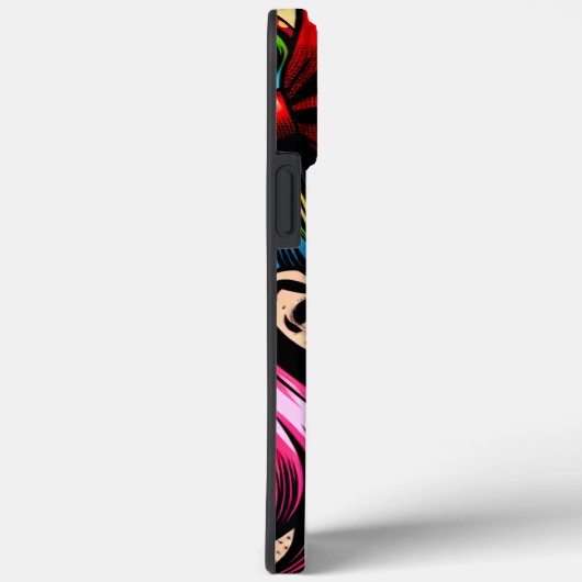 アーかわいらしトポップ・アートの漫画ガールカラフルアイアート Case-Mate iPhoneケース (裏面 / 右)
