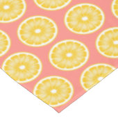 アーはっきりしたトポップ・アートのピンクレモネードスライスイエロー テーブルクロス (アングル)