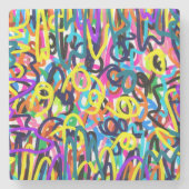 アーはっきりしたト ストーンコースター (正面)