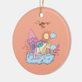 アーよくはしゃぐトお洒落デザイン セラミックオーナメント (左)