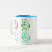 アーよくはしゃぐポップ・アートのトパンダベア ツートーンマグカップ (正面左)