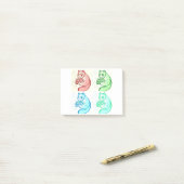 アーよくはしゃぐポップ・アートのトパンダベア ポストイット (デスク上)