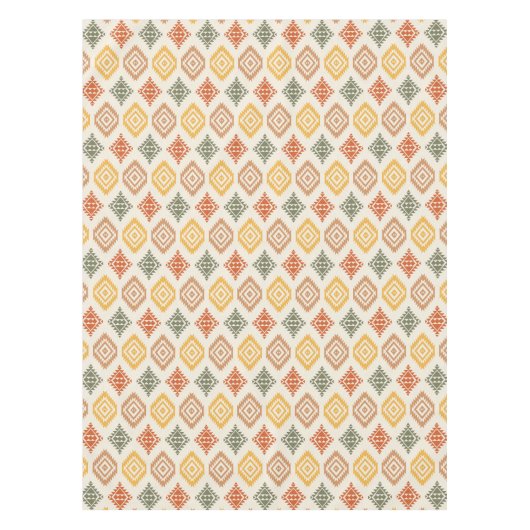 アーアステカト | 南西部の部族ダイヤモンド模様 テーブルクロス (正面)