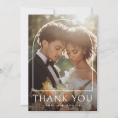 アーエレガントチクラシック結婚の写真 サンキューカード (正面)