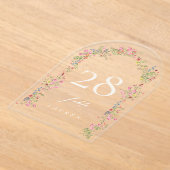 アーエレガントチフローラ結婚のアクリル系表 アクリル招待状 (レイダウン)