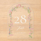 アーエレガントチフローラ結婚のアクリル系表 アクリル招待状 (正面)