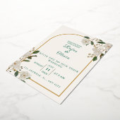アーエレガントチフローラ結婚式招待状 | 素朴な 箔招待状 (回転した状態)