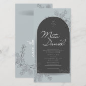 アーエレガントチ結婚式招待状 (正面/裏面)