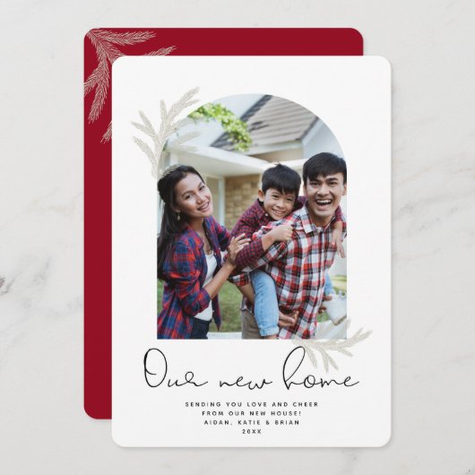 アーエレガントチ |新しいホームモダンスプルース シーズンカード (正面/裏面)