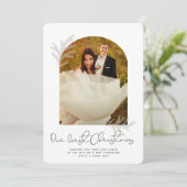 アーエレガントチ |私たちの初めてのクリスマスモダンスプルース シーズンカード (スタンド正面)