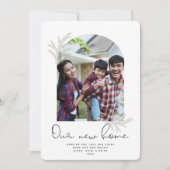 アーエレガントチ |私たちの新しいホームモダンスプルース休日 シーズンカード (正面)