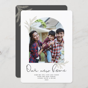 アーエレガントチ  私たちの新しいホームモダンスプルース休日 シーズンカード