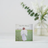 アーエレガントトデザインエンジェルカー読ド スクエア名刺 (スタンド正面)