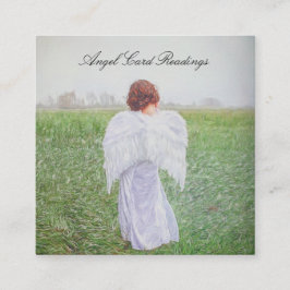 アーエレガントトデザインエンジェルカー読ド スクエア名刺