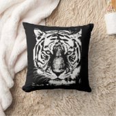 アーエレガントポップ・アートのトタイガーヘッドモダンテンプレート広場 クッション (ブランケット)