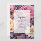 アーカイブおよび金ゴールドフローラバチェロレッテ 招待状 (正面)