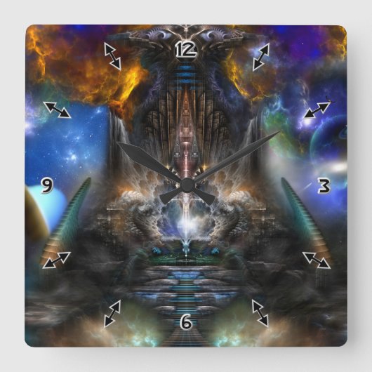 アーカイブポータルの壁時計 スクエア壁時計 (正面)