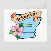 アーカカラフルンソーの地図とティー ポストカード (正面)