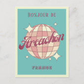 アーカチオンフランスバケーションレトロポストカード ポストカード (正面)