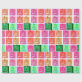 アーカッコいいトポップ・アートの・スノーモービラー ラッピングペーパー (フラット)