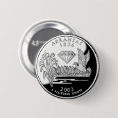 アーカフェイクンソー州クォーター・オブ・ダイアモンド 缶バッジ (正面&裏面)