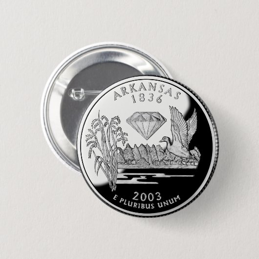 アーカフェイクンソー州クォーター・オブ・ダイアモンド 缶バッジ (正面&裏面)