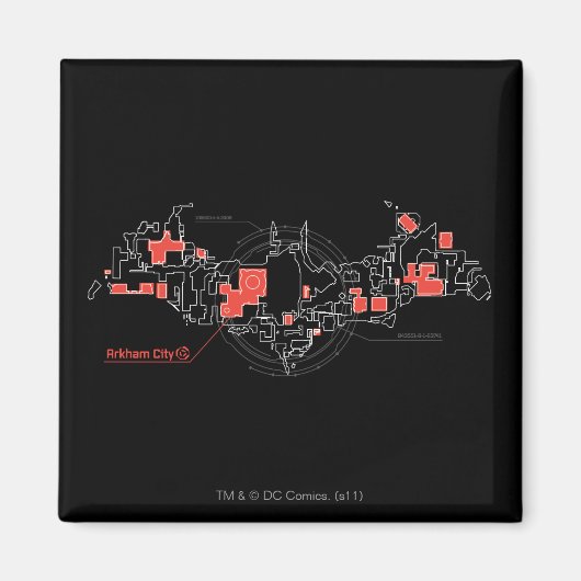 アーカムシティ図 マグネット (正面)