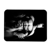 アーカムシティ |バットマンワイドと白黒のポーズ マグネット (横)