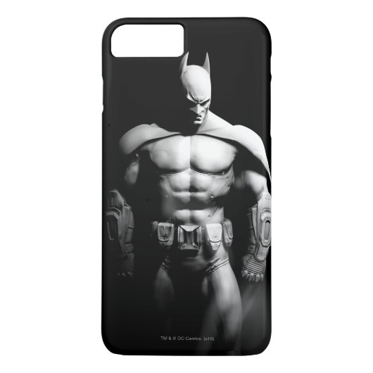アーカムシティ |バットマンワイドと白黒のポーズ Case-Mate iPhoneケース (裏面)