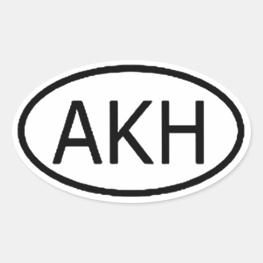 アーカム 楕円形シール (正面)