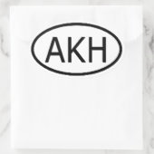 アーカム 楕円形シール (バッグ)