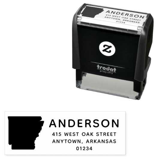 アーカモダンンソー州形状差出人住所 セルフインキングスタンプ (インサイチュ)